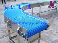 彎道塑鋼網(wǎng)帶輸送機(jī)，網(wǎng)帶輸送線，輸送設(shè)備