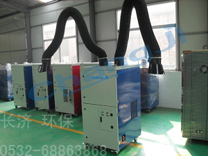 山東淄博車間電焊粉塵處理機(jī)，移動式焊接煙塵凈化器