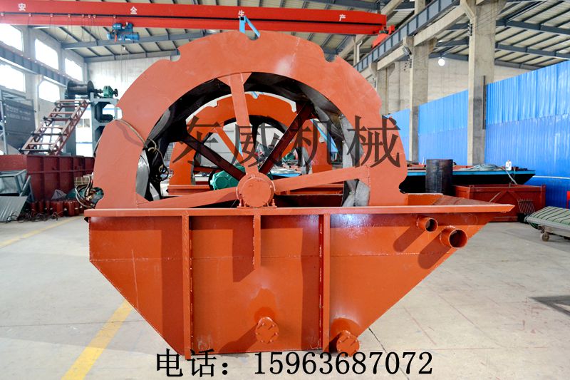 水輪洗沙機是新式設備具有較高的工作效率，得到客戶認可