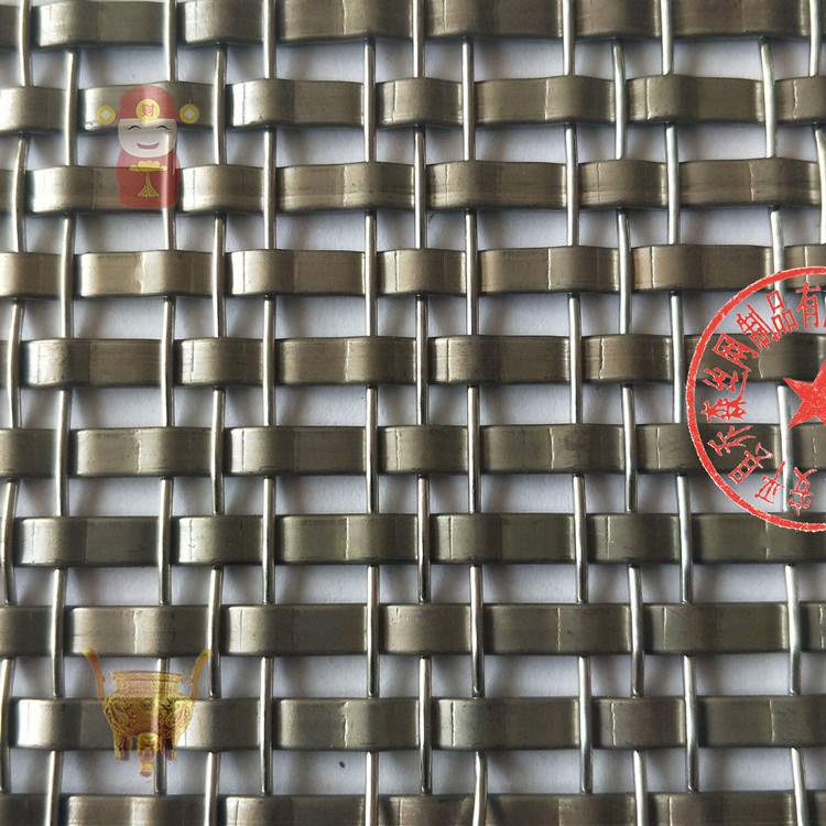 金屬裝飾網酒店別墅裝潢裝修用扁絲編織網扁絲裝飾網廠家