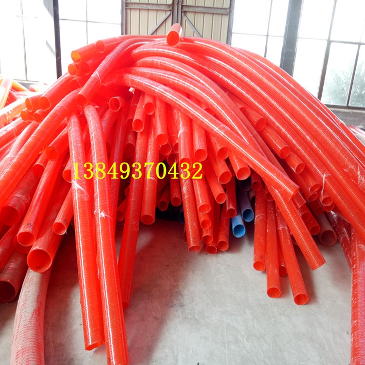 120管徑吸糧機(jī)管子 紅色加厚牛筋管 車載上糧機(jī)輸送管