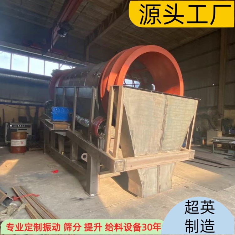  無軸滾筒篩 3.9米長寬度1.8米砂石圓形篩機(jī)