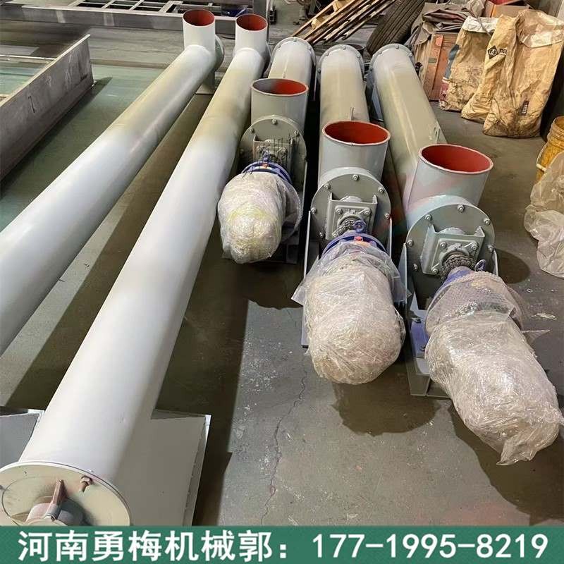 污水處理管式螺旋輸送機 泥巴石頭螺桿推送機