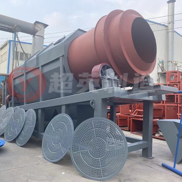 不銹圓形篩沙機(jī)械 大型無軸滾筒篩 陳腐垃圾分揀機(jī)