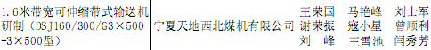 1.6米帶寬可伸縮帶式輸送機研制