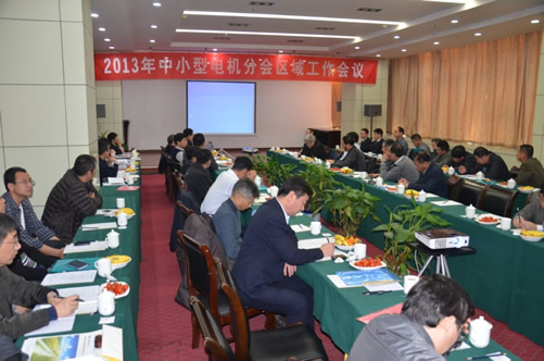 2013年中小型電機分會區域工作會議在南陽召開