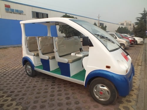 河南威猛振動率先引進電動觀光車 增強企業文化