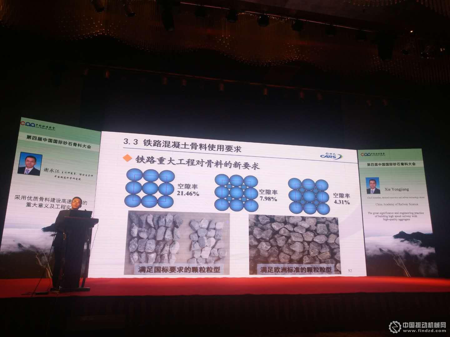 《采用優質骨料建設高速鐵路的重大意義及工程實踐》特邀報告