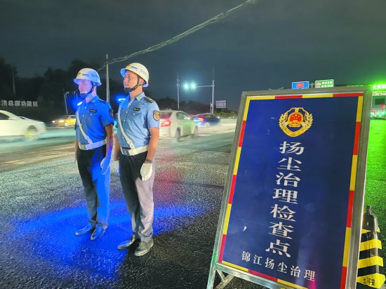 設置點位對渣土裝運車輛、沿途道路行駛車輛進行執法檢查