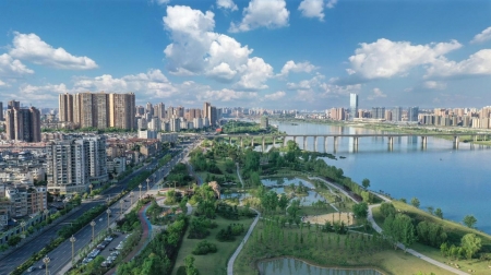 治理后的南充黃金江岸濕地公園。 受訪者供圖
