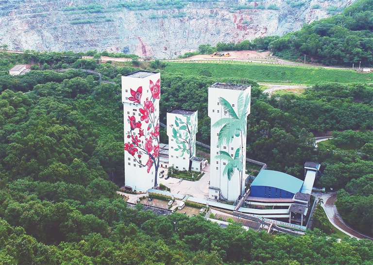 石碌礦山生態復綠。海南礦業供圖
